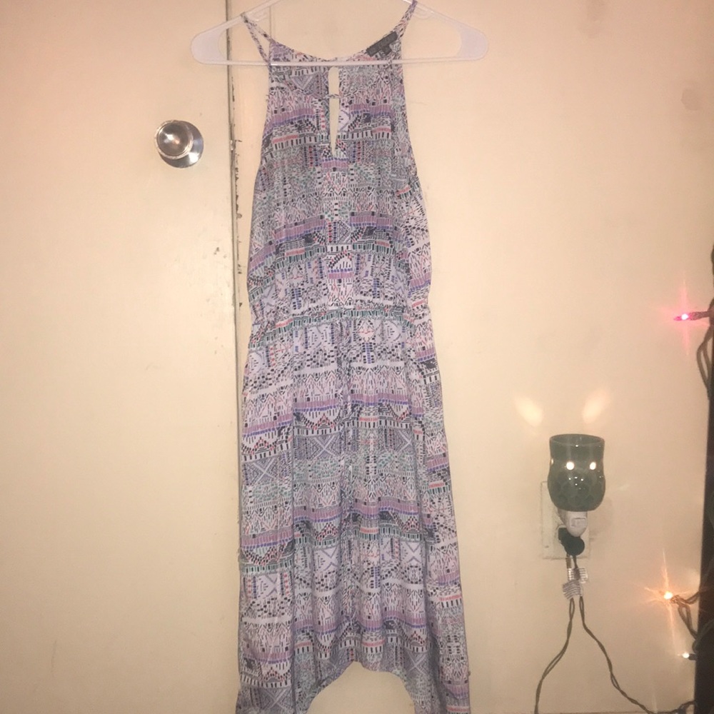BeBop pattern dress with white background